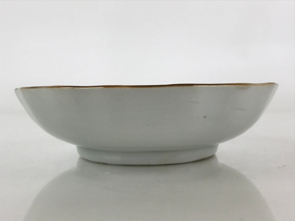 Antique C1900 Japanese Porcelain Bowl Blue Sometsuke Tower White PY214