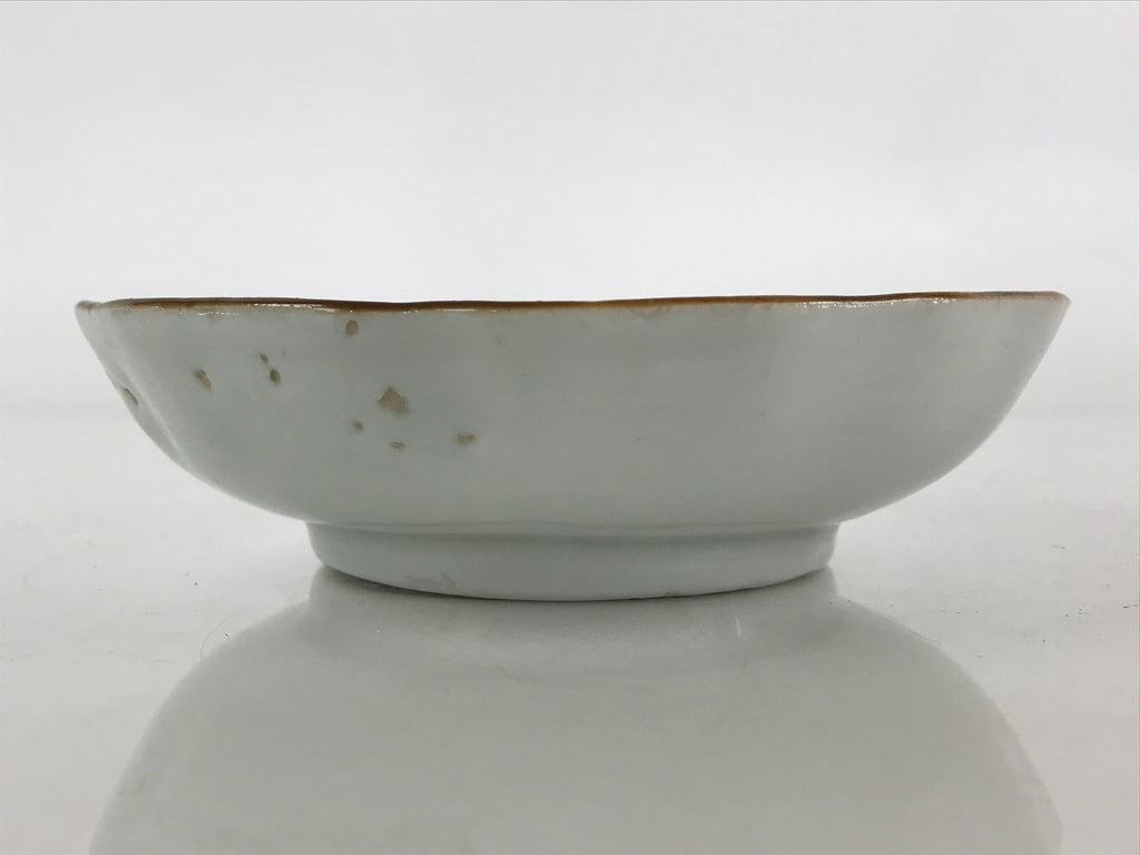 Antique C1900 Japanese Porcelain Bowl Blue Sometsuke Tower White PY214