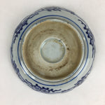 Antique C1900 Japanese Porcelain Deep Plate Sometsuke Blue Flower PY15