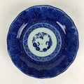 Antique C1900 Japanese Porcelain Deep Plate Sometsuke Blue Flower PY16