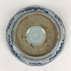 Antique C1900 Japanese Porcelain Deep Plate Sometsuke Blue Flower PY19