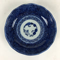 Antique C1900 Japanese Porcelain Deep Plate Sometsuke Blue Flower PY19