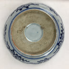 Antique C1900 Japanese Porcelain Deep Plate Sometsuke Blue Flower PY23
