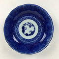 Antique C1900 Japanese Porcelain Deep Plate Sometsuke Blue Flower PY7