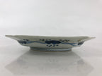 Antique C1900 Japanese Porcelain Plate Blue Sometsuke Mountains Scenery Sansui P