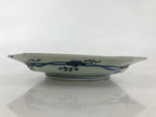 Antique C1900 Japanese Porcelain Plate Blue Sometsuke Mountains Scenery Sansui P