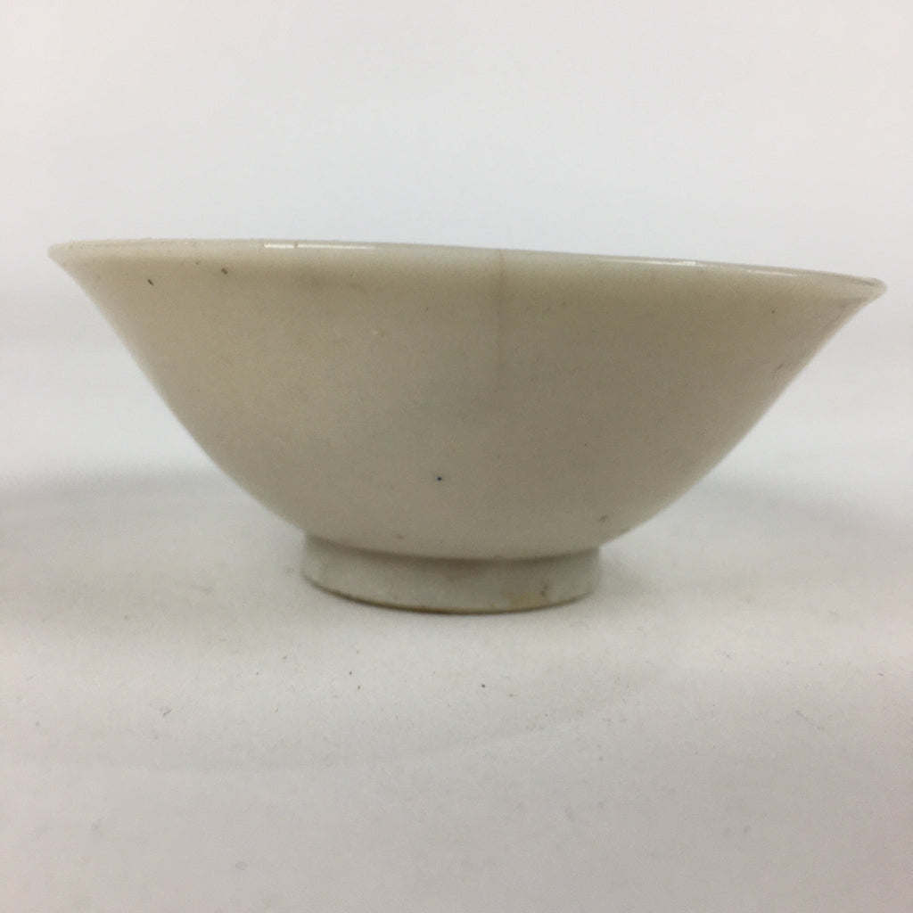 Antique C1900 Japanese Porcelain Sake Cup Red Snapper Sakazuki Ochoko G22