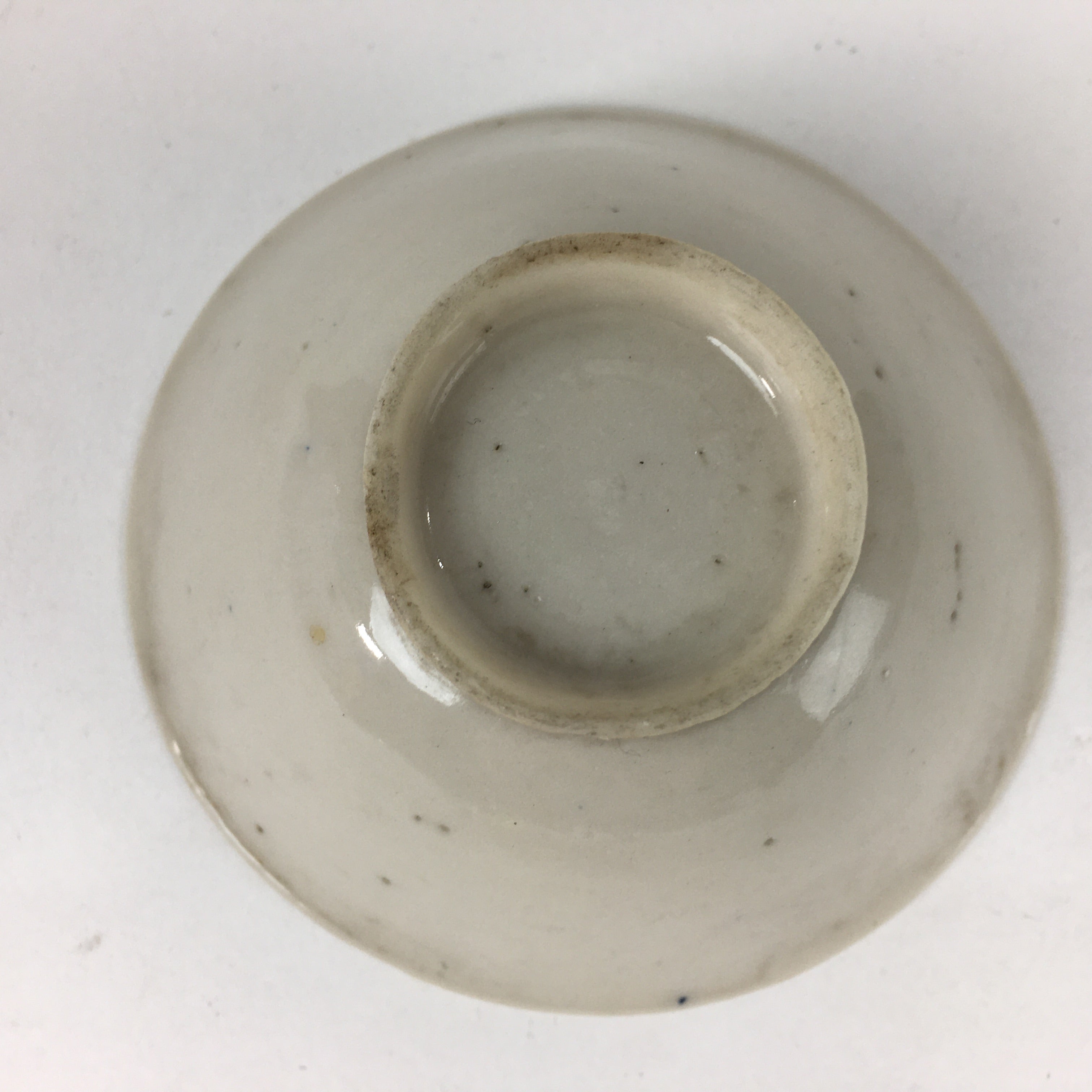 Antique C1900 Japanese Porcelain Sake Cup Red Snapper Sakazuki Ochoko G22