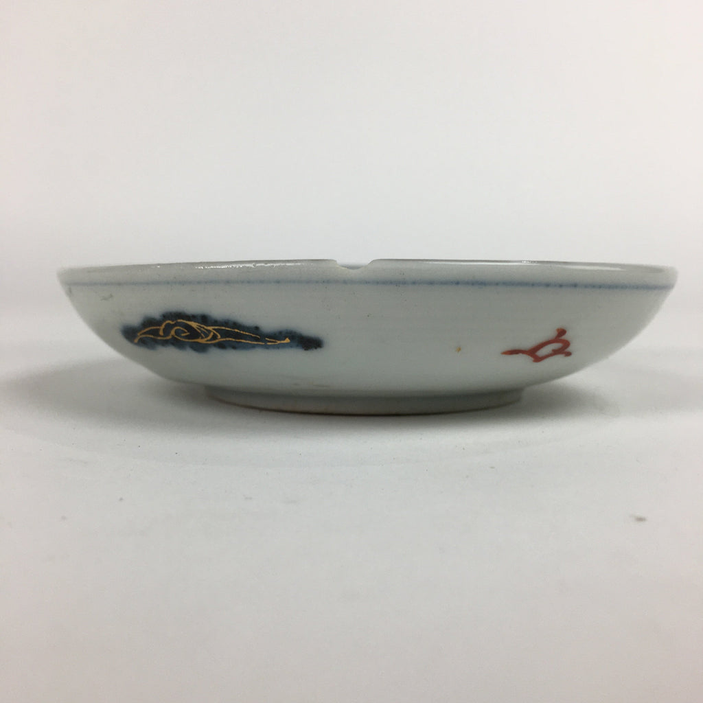 Antique C1900 Japanese Porcelain Small Plate Shi-Shi Lion Dog Kozara PP511