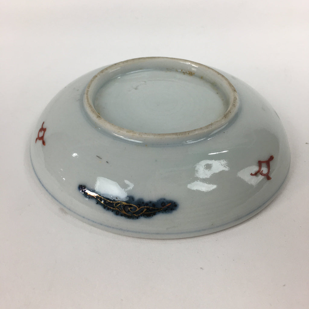 Antique C1900 Japanese Porcelain Small Plate Shi-Shi Lion Dog Kozara PP511