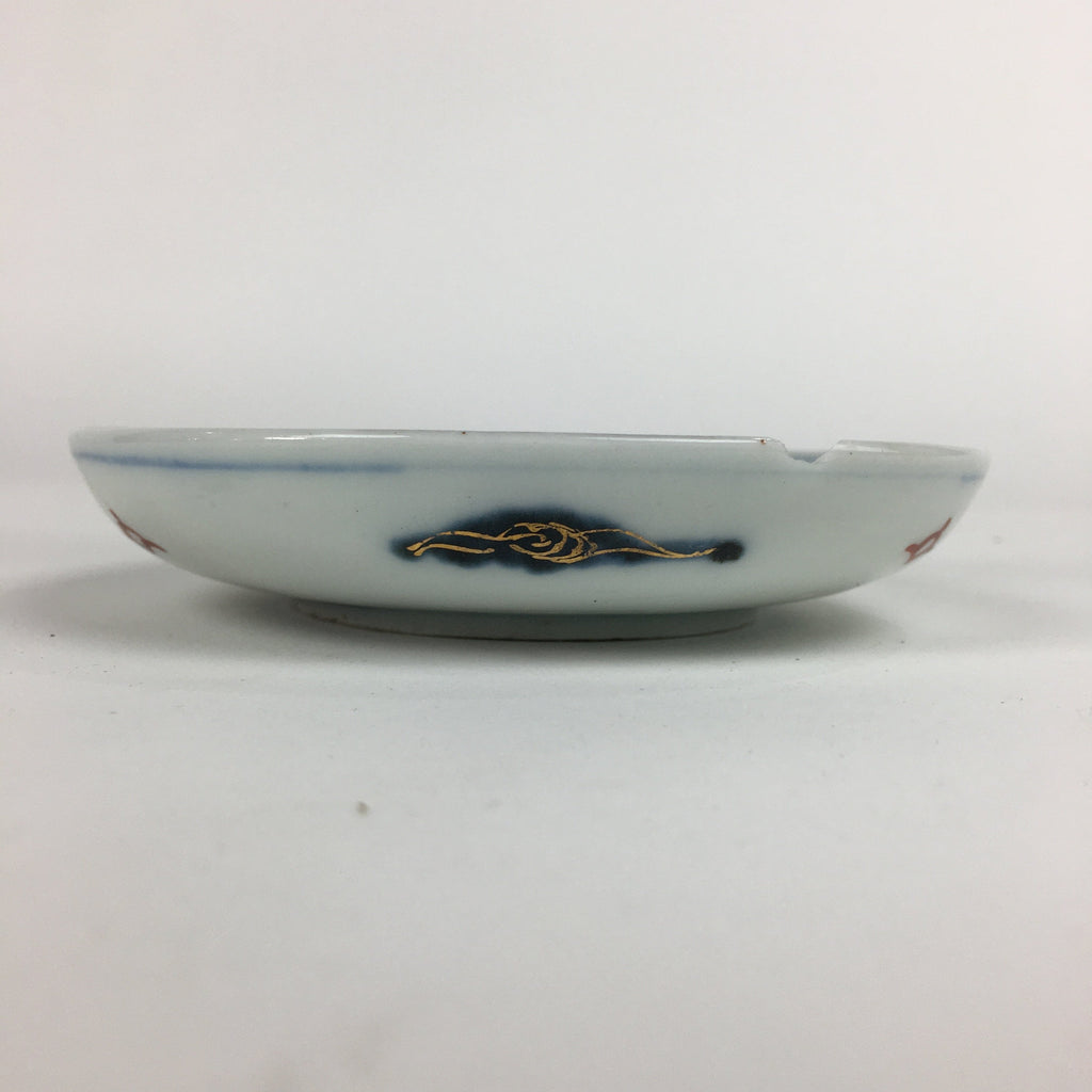 Antique C1900 Japanese Porcelain Small Plate Shi-Shi Lion Dog Kozara PP512