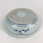 Antique C1900 Japanese Porcelain Soup Bowl Blue Flower Sometsuke Pottery PY44