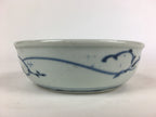 Antique C1900 Japanese Porcelain Soup Bowl Blue Flower Sometsuke Pottery PY44