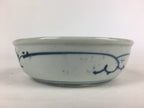 Antique C1900 Japanese Porcelain Soup Bowl Blue Flower Sometsuke Pottery PY44