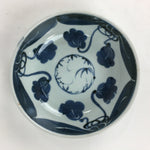 Antique C1900 Japanese Porcelain Soup Bowl Blue Flower Sometsuke Pottery PY45