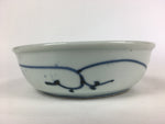 Antique C1900 Japanese Porcelain Soup Bowl Blue Flower Sometsuke Pottery PY46