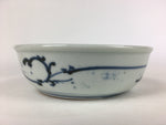 Antique C1900 Japanese Porcelain Soup Bowl Blue Flower Sometsuke Pottery PY46