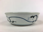 Antique C1900 Japanese Porcelain Soup Bowl Blue Flower Sometsuke Pottery PY46