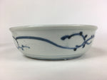 Antique C1900 Japanese Porcelain Soup Bowl Blue Flower Sometsuke Pottery PY47