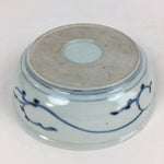 Antique C1900 Japanese Porcelain Soup Bowl Blue Flower Sometsuke Pottery PY48