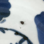 Antique C1900 Japanese Porcelain Soup Bowl Blue Flower Sometsuke Pottery PY49