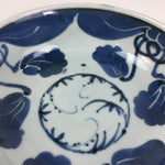 Antique C1900 Japanese Porcelain Soup Bowl Blue Flower Sometsuke Pottery PY49