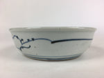 Antique C1900 Japanese Porcelain Soup Bowl Blue Flower Sometsuke Pottery PY49