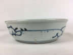 Antique C1900 Japanese Porcelain Soup Bowl Blue Flower Sometsuke Pottery PY49