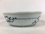 Antique C1900 Japanese Porcelain Soup Bowl Blue Flower Sometsuke Pottery PY49