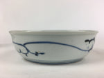 Antique C1900 Japanese Porcelain Soup Bowl Blue Flower Sometsuke Pottery PY49