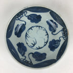 Antique C1900 Japanese Porcelain Soup Bowl Blue Flower Sometsuke Pottery PY50