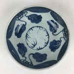 Antique C1900 Japanese Porcelain Soup Bowl Blue Flower Sometsuke Pottery PY50