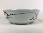 Antique C1900 Japanese Porcelain Soup Bowl Blue Flower Sometsuke Pottery PY50
