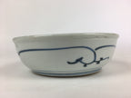 Antique C1900 Japanese Porcelain Soup Bowl Blue Flower Sometsuke Pottery PY50
