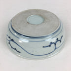 Antique C1900 Japanese Porcelain Soup Bowl Blue Flower Sometsuke Pottery PY51
