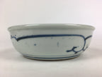 Antique C1900 Japanese Porcelain Soup Bowl Blue Flower Sometsuke Pottery PY51
