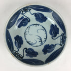 Antique C1900 Japanese Porcelain Soup Bowl Blue Flower Sometsuke Pottery PY52