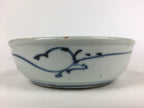 Antique C1900 Japanese Porcelain Soup Bowl Blue Flower Sometsuke Pottery PY52