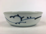 Antique C1900 Japanese Porcelain Soup Bowl Blue Flower Sometsuke Pottery PY53