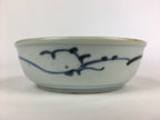 Antique C1900 Japanese Porcelain Soup Bowl Blue Flower Sometsuke Pottery PY54