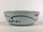 Antique C1900 Japanese Porcelain Soup Bowl Blue Flower Sometsuke Pottery PY54