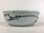 Antique C1900 Japanese Porcelain Soup Bowl Blue Flower Sometsuke Pottery PY54
