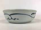 Antique C1900 Japanese Porcelain Soup Bowl Blue Flower Sometsuke Pottery PY54