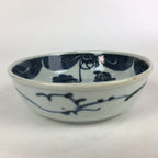 Antique C1900 Japanese Porcelain Soup Bowl Blue Flower Sometsuke Pottery PY54
