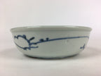Antique C1900 Japanese Porcelain Soup Bowl Blue Flower Sometsuke Pottery PY55