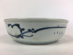 Antique C1900 Japanese Porcelain Soup Bowl Blue Flower Sometsuke Pottery PY56