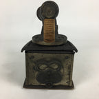 Antique C1900 Japanese Sad Iron Charcoal Chimney Wood Handle JK252