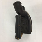 Antique C1900 Japanese Sad Iron Charcoal Chimney Wood Handle JK252
