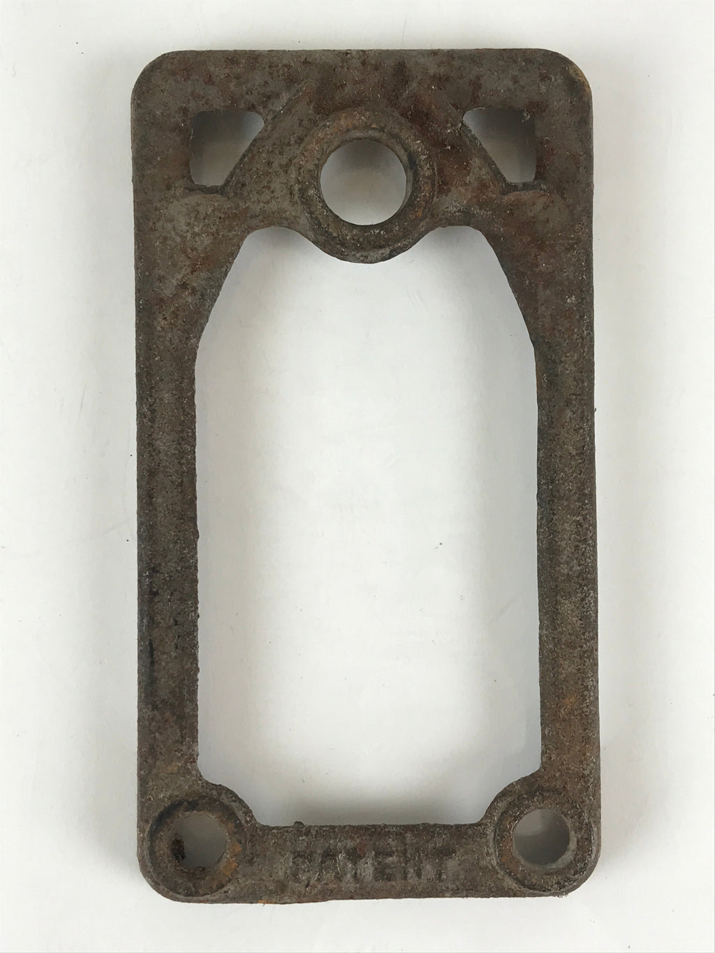 Antique C1900 Japanese Sad Iron Charcoal Chimney Wood Handle JK418