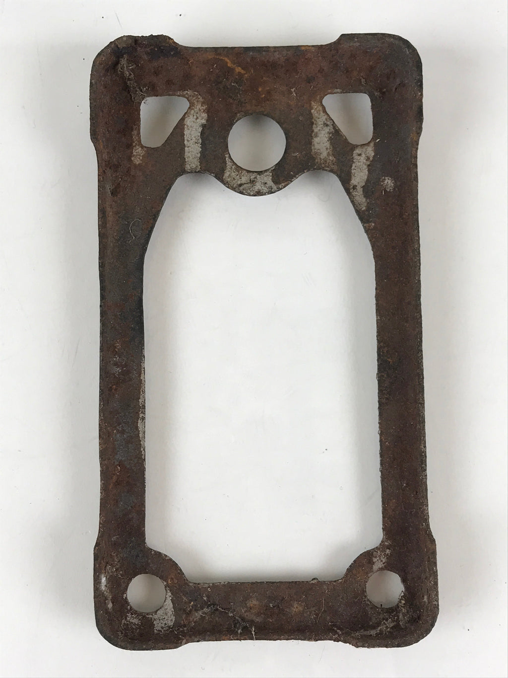 Antique C1900 Japanese Sad Iron Charcoal Chimney Wood Handle JK418